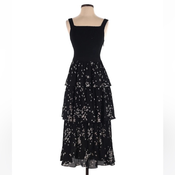 Ted Baker Black Floral Dress - Picture 1 of 4